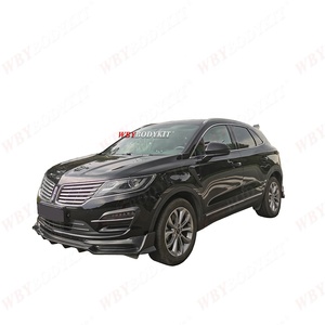 Feuille d'aile d'aile extérieure de voiture avec bande de porte Spoiler Aile aileron arrière Spoiler avant Kits de carrosserie pour mise à niveau Lincoln MKC - Product Image 2