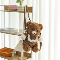 Sac à dos scolaire en peluche ours en peluche personnalisé en usine sac en peluche jouets en peluche ours en peluche sac cadeau pour fille sac à dos en peluche