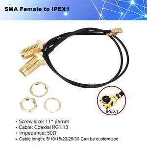 <span class=keywords><strong>SMA</strong></span> nữ để U. FL ufl kết nối đồng trục Jumper rf1.13 Pigtail thấp mất ăng-ten Extention RF Cáp lắp ráp - Product Image 5