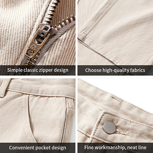 Jeans déchirés personnalisés pour hommes OEM, style Wasteland, double genou déchiré, pantalons pour hommes - Product Image 3