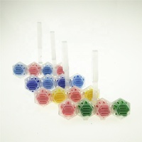 Boule de nettoyage de toilette de panier suspendu en plastique de style nouveau, parfum frais et couleurs colorées