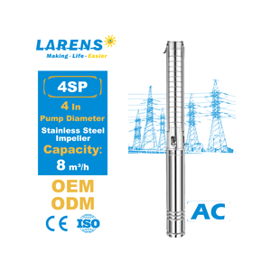 Système de pompe à eau profonde AC en acier inoxydable <span class=keywords><strong>LARENS</strong></span> de 4 pouces pour l'irrigation agricole - Product Image 1