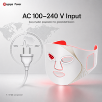 Máscara Facial de Terapia de Luz LED de 7 Colores Magique Power Professional, Máscara Facial de Silicona con Luz Roja