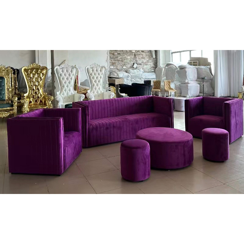 High Quality Romantic Violet Color Sofa