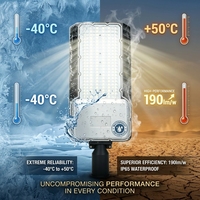 OUTLUX G010 Lámpara de Calle de Alto Rendimiento de 100W, Farola LED para Exteriores, Estacionamientos, IP65 Impermeable
