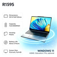 Ordinateur portable d'usine pour étudiants, 15,6 pouces FHD IPS avec processeur Intel N95, Windows 11, idéal pour l'éducation