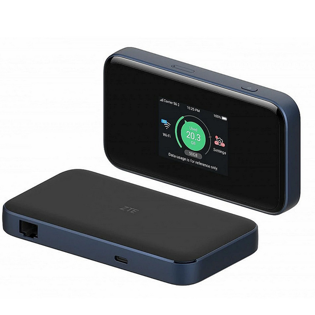 Original New ZTE MU5002 5G Router With SIM Card Wifi6 5G Wifi6 SDX55 LTE CPE Router Dual-band Gigabit Speed