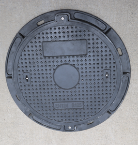 Coperchio per tombino in plastica SMC EN124 A15, decorativo per esterni, di sicurezza, 600 mm - Product Image 5