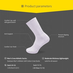Meias de Treinamento Unissex de Algodão Combinado, Confortáveis e Respiráveis, para Homens e Mulheres - Product Image 3