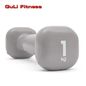Guli Fitness Square Neoprene Vinyl Coated Hand Weights Dumbbells Set Cast Iron Dumbbell For Strength Training Free Weights Women