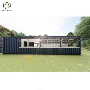 Cafetería Móvil Prefabricada en Contenedor Marítimo de 40 pies con Diseño Moderno, Panel Sándwich, Tienda Emergente para Parque - Product Image 2