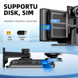 Taşınabilir araba Stereo 10.26 kablosuz 1080P Carplay GPS navigasyon monitör ekran 2 kanal çizgi kam araba dvr'ı - Product Image 5