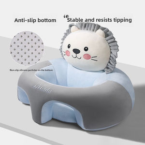 Silla de aprendizaje para bebés al por mayor, sofá anticaída, asiento de felpa con diseño de dibujos animados para la columna vertebral de bebés de 6 a 12 meses, para sala de estar y comedor - Product Image 4