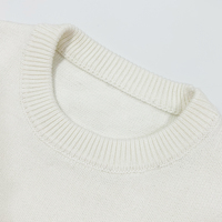 Nouveaux chandails tricotés de luxe de créateur personnalisés avec broderie de cœurs pour hommes Chandail en tricot à col rond en laine de haute qualité