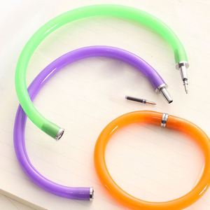 Wholesales Creative Novelty Candy Multi-color Bracelet Plastic Ballpoint <b>Pen</b> With Custom Logo for Children Stationery Gift - Product Image 5