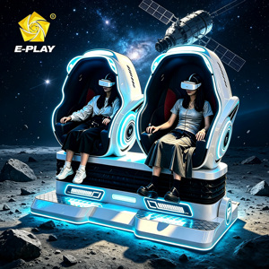 <span class=keywords><strong>Cine</strong></span> VR Interactivo Eplay 9D, Simulador para 2 Jugadores, Silla Interactiva Tipo Huevo, Juegos de Realidad Virtual, Películas de Realidad Virtual con Derechos de Autor - Product Image 2