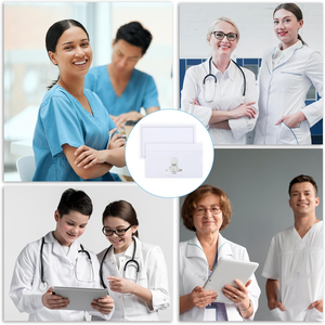 ป้ายชื่อตัวอย่างพร้อมหมุดพลาสติกใสที่ใส่บัตรประชาชนแบบแนวนอน - Product Image 3