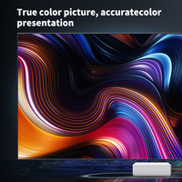 Proyector de TV Láser Portátil YDH-P7F de 5500 Lúmenes y 4K, 150 Pulgadas, con BT5.0, WiFi Dual, Control Remoto IR y Enfoque Automático