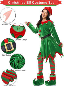 बच्चों के क्रिसमस बैले प्रदर्शन के लिए पुरुषों और महिलाओं के लिए सौंदर्य पोशाक सूट - Product Image 5