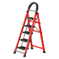 Échelle escamotable multifonctionnelle en acier pour usage domestique, échelle d'escalade extensible robuste pour la vente en gros