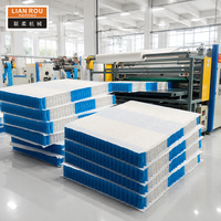Matelas certifié à ressorts ensachés 3/5/7/9 zones, sans colle, en tissu non-tissé de coton, pour matelas écologique UE