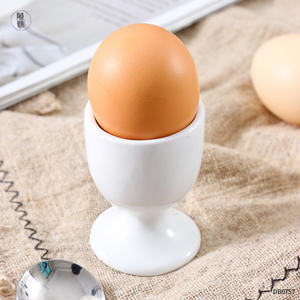Tasse à œufs en céramique Dongyang, design à pied blanc, pour le petit-déjeuner ou les réceptions DB0757 - Product Image 2
