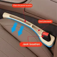 Lot de 2 emplacements de rangement universels portables pour l'espace latéral des sièges de voiture, kits d'accessoires multifonctionnels pour l'intérieur de la voiture