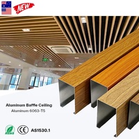 Système de plafond linéaire en aluminium léger, résistant à la corrosion, facile à installer