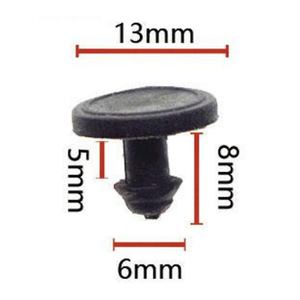 Clips de Plástico de Nylon F83 de Dos Piezas para Placas de PC, Fijaciones de Remache para Automoción - Product Image 3