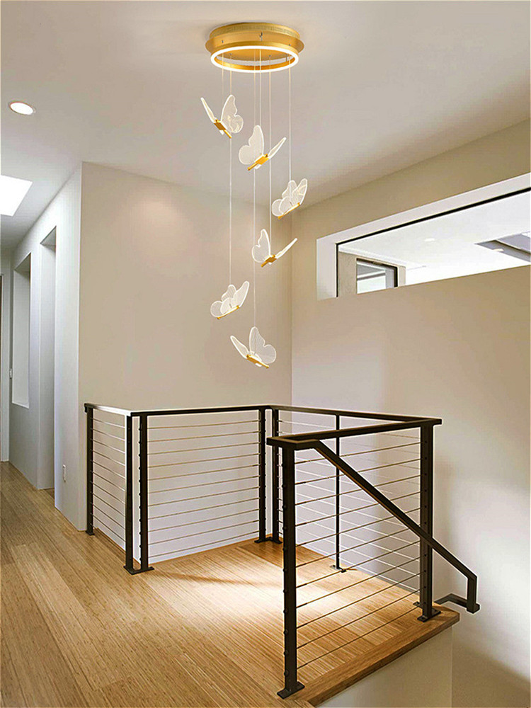 Nordic led ring butterfly ceiling light Creative Gold Art Acrylic light dining Living Room Hotel Bedroom kid's room girl lamp - 39 Nordic led ring butterfly ceiling light Creative Gold Art Acrylic light dining Living Room Hotel Bedroom kid's room girl lamp - 39