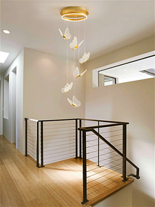 モダンノルディックキッチンアイランドダイニングテーブルアクリルランプペンダントライトバタフライLed階段シャンデリア天井 - Product Image 5