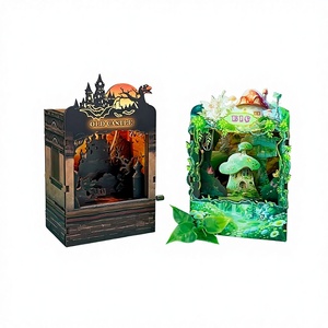 Yiyu Vente en gros DIY <span class=keywords><strong>Boîte</strong></span> <span class=keywords><strong>à</strong></span> <span class=keywords><strong>musique</strong></span> en bois 3D <span class=keywords><strong>à</strong></span> manivelle avec lumière LED pour cadeau de garçon en stock - Product Image 1
