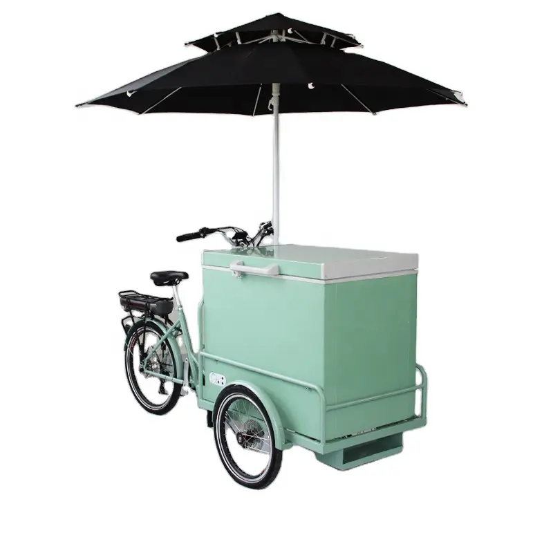 China Goedkope 3 Wiel Ijs Fiets Elektrische Food Trike Levering Driewieler Cargo Driewieler Te Koop