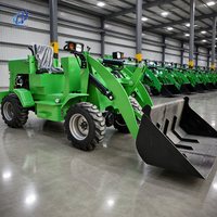 50% de réduction sur la mini-chargeuse électrique, petite chargeuse électrique 4x4, chargeuse sur pneus CE pour vignoble, paddock, pépinière, verger, ferme, jardin