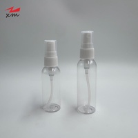 Flacon pulvérisateur PET 50ml 60ml avec pompe, flacon pulvérisateur d'huile en plastique à brume fine, flacon cosmétique pour soins corporels, nettoyant en vrac, flacon désinfectant pour les mains 100ml