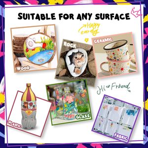 Pennarelli Acrilici, Set Artistico Arcobaleno, Marcatori per Tessuti, Pennarelli Acrilici a Doppia Punta - Product Image 5