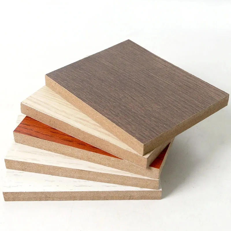 Low Price 18mm Wooden Grain Melamine Face MDF Board for Furniture