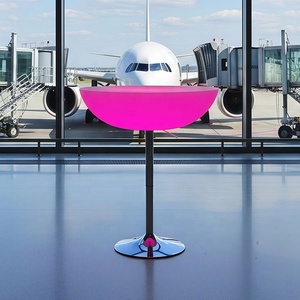 Mesa <span class=keywords><strong>de</strong></span> Bar LED Iluminada, Silla <span class=keywords><strong>de</strong></span> Bar LED RGB <span class=keywords><strong>de</strong></span> Plástico Multicolor para Cafetería, Silla <span class=keywords><strong>de</strong></span> Jardín LED para Club Nocturno, Bar, <span class=keywords><strong>Parque</strong></span> - Product Image 3