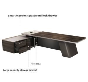 Bureau de direction moderne de luxe, design haut de gamme, bureau en forme de L pour PDG, patron, pour la maison ou le commerce - Product Image 4