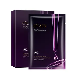 Oem Odm Private Label Hyaluronic Acid Facial Mask 25ml*10pcs Facial Product Cotton Sheet Mask Enzyme Hydrating Masque