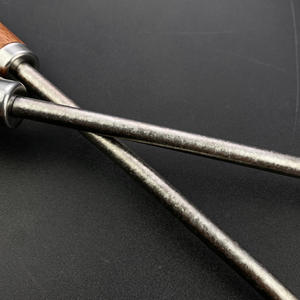 Ensemble spatule et cuillère en titane pur avec manche en bois, résistant à la chaleur, pour faire sauter et cuire le riz - Product Image 4