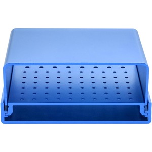 Soporte para Fresas de 76 Orificios, Caja de Limpieza y Esterilización para Autoclave, Organizador de Aleación de Aluminio (Azul) - Product Image 5