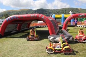 Piste de karting gonflable personnalisée jeux de plein air stimulants piste de course gonflable vélos <span class=keywords><strong>Quad</strong></span> - Product Image 4