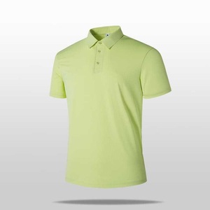 Polo de Nylon Verde Claro para Hombre, Manga Corta, Ropa Deportiva de Verano, Tejido de Punto Fino - Product Image 1