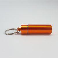 Cadeau promotionnel Portable bouchon d'oreille étui de transport étanche en métal bouchon d'oreille étui porte-clés