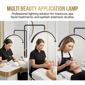 Lámpara de Pie Semicircular de 50W, Táctil, Regulable, 3000K 6000K, CE RoHS OEM, Serie Pequeña, Caja Personalizada - Product Image 5