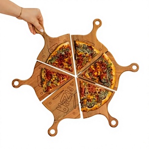 Planche à découper en bois de qualité supérieure avec une construction en bois naturel durable pour hacher les légumes, les fruits, la viande, le pain et pour la cuisine - Product Image 2