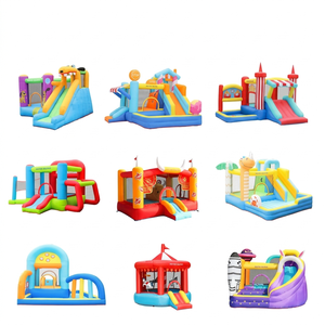 <span class=keywords><strong>Castillo</strong></span> Inflable y Tobogán Acuático para Niños - Marca ZUJU, Fácil de Instalar, Temática Animal - Product Image 1