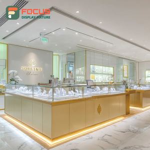 Mostrador de Exhibición de Joyería de Lujo Libre de Impuestos, Acabado Laminado, Vitrina Comercial para Tiendas - Product Image 4