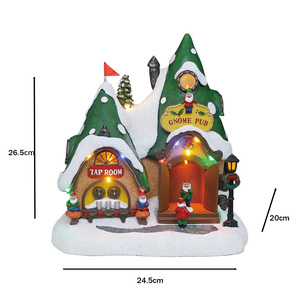 Set regalo di buon Natale Design personalizzato <span class=keywords><strong>casa</strong></span> degli elfi Xmas Gnome porta Pub aperto e chiuso e <span class=keywords><strong>gnomo</strong></span> in arrivo decorazioni natalizie - Product Image 2